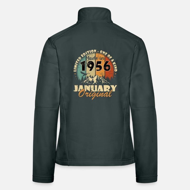 Édition limitée 1956 Janvier Original Veste en tissu softshell Femme
