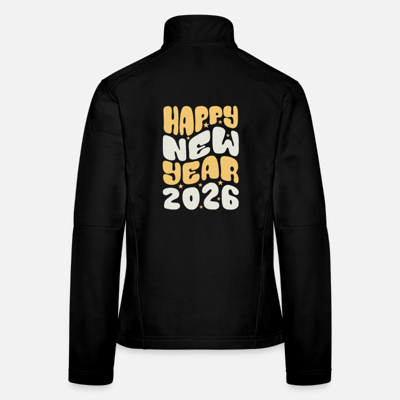 Bonne Année 2026 Veste en tissu softshell Femme