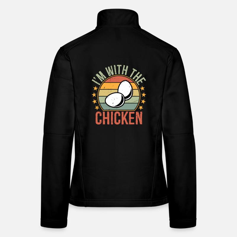 I'm with The Chicken Egg Women's Softshell Jacket