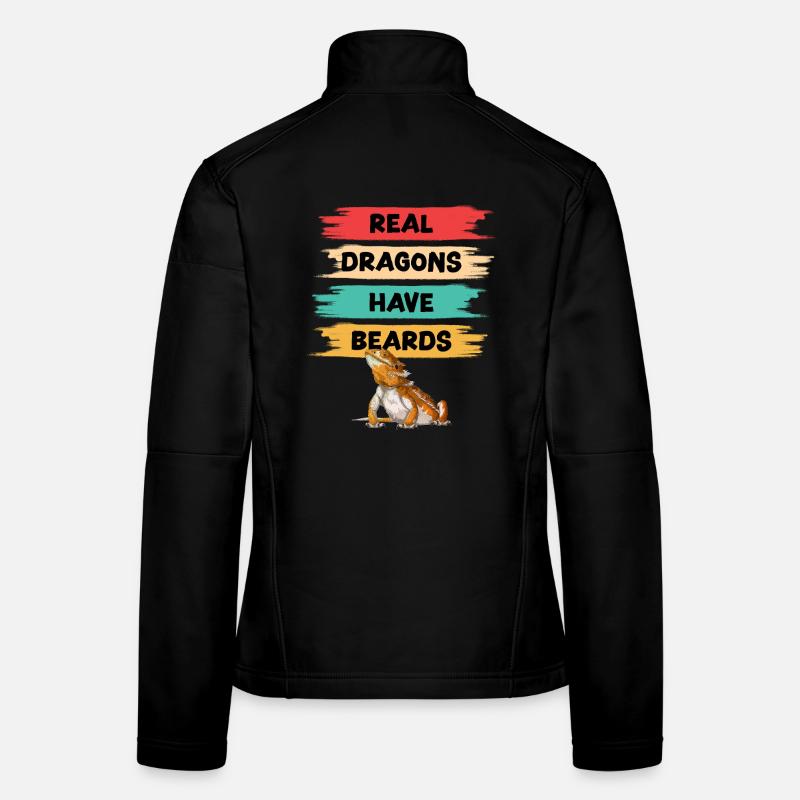 Real Dragons Have Beards Women's Softshell Jacket