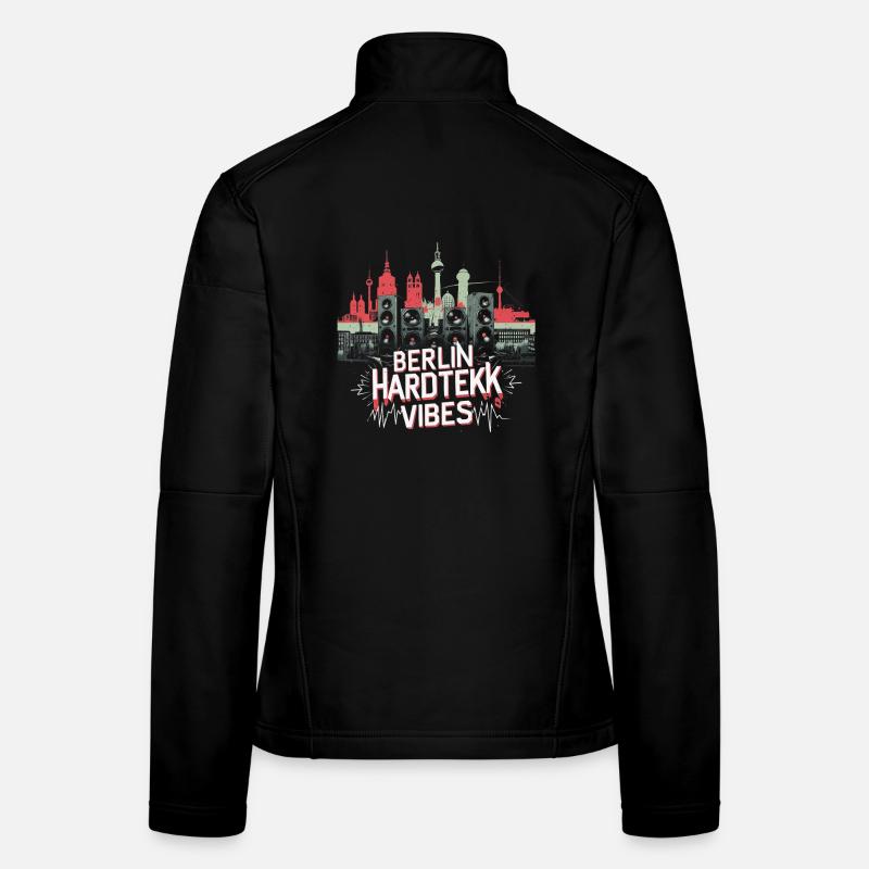 Berlin Hardtekk Vibes Tekke Allemagne de l’Est Veste en tissu softshell Femme
