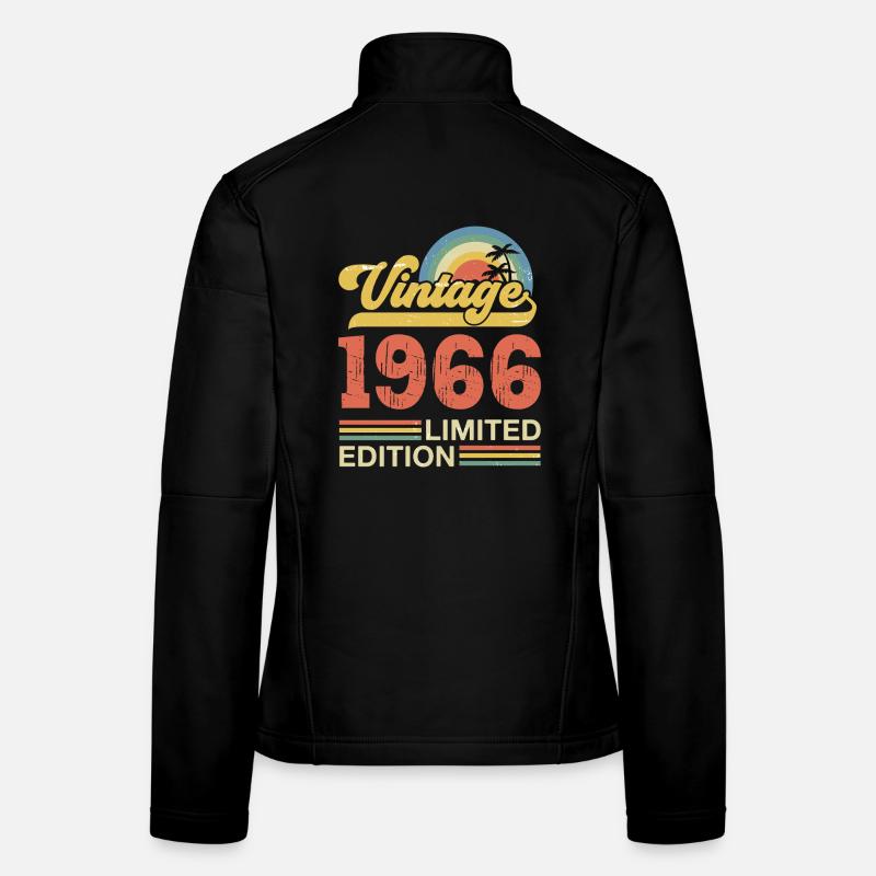Vintage 1966 Anniversary Birthday Gift Women's Softshell Jacket