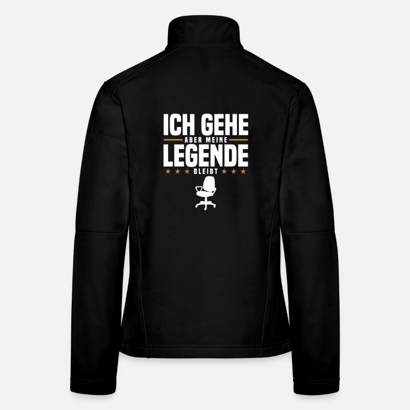Abschied Kollege - Frauen Softshelljacke - Schwarz