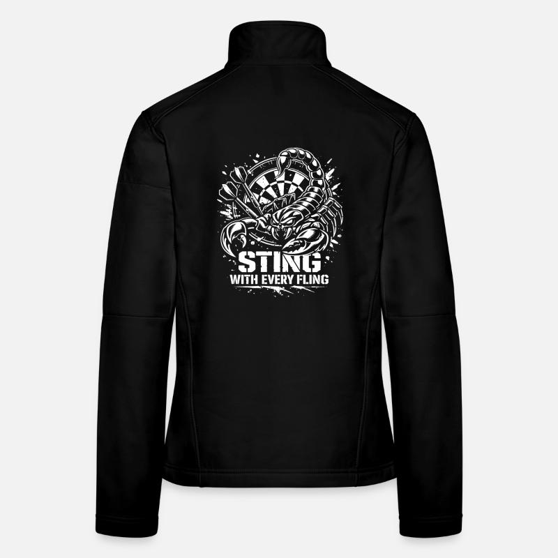 Darts | Sting with Every Fling - Skorpion Frauen Softshelljacke