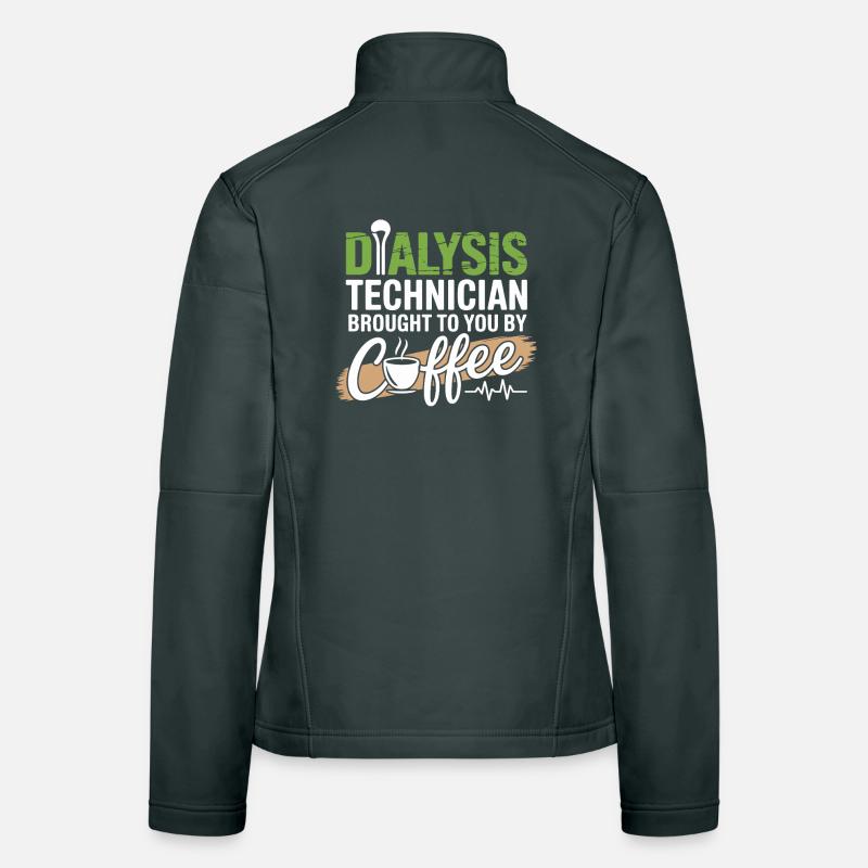 Dialyse-Techniker Kaffee Motiv Frauen Softshelljacke
