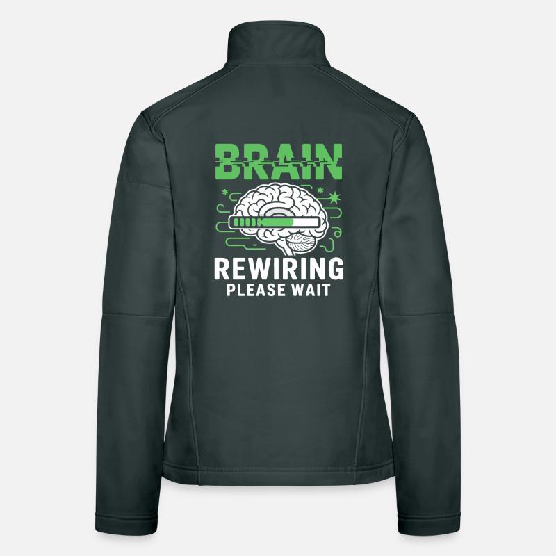 Brain Restart Please Wait Women's Softshell Jacket