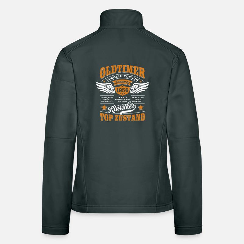 Oldtimer Januar 1956 - Geburtstag - Geschenk Frauen Softshelljacke