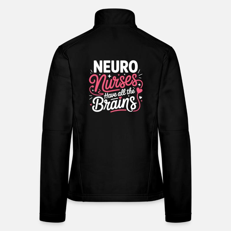 NeuroNurse All Brains Design Frauen Softshelljacke