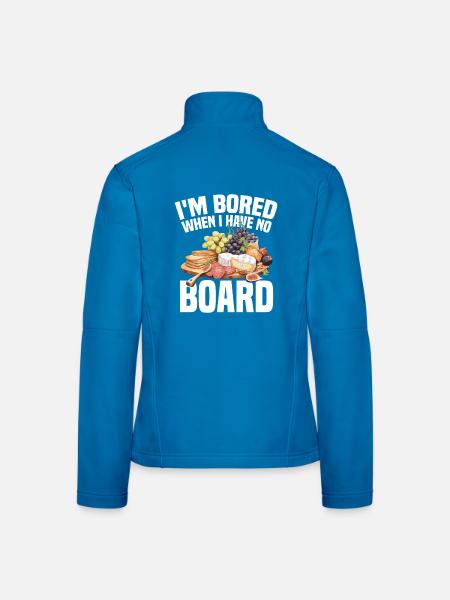  Charcuterie Lover Board with Cover Charcuterie - Women's Softshell Jacket - black - Back