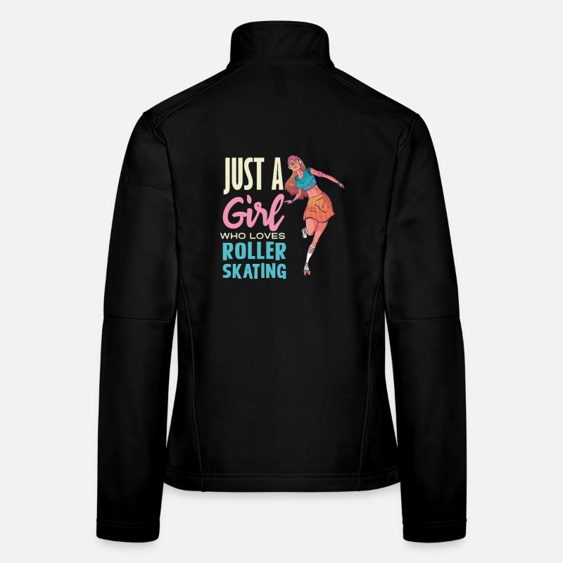 Juste une fille adore le roller Veste en tissu softshell Femme