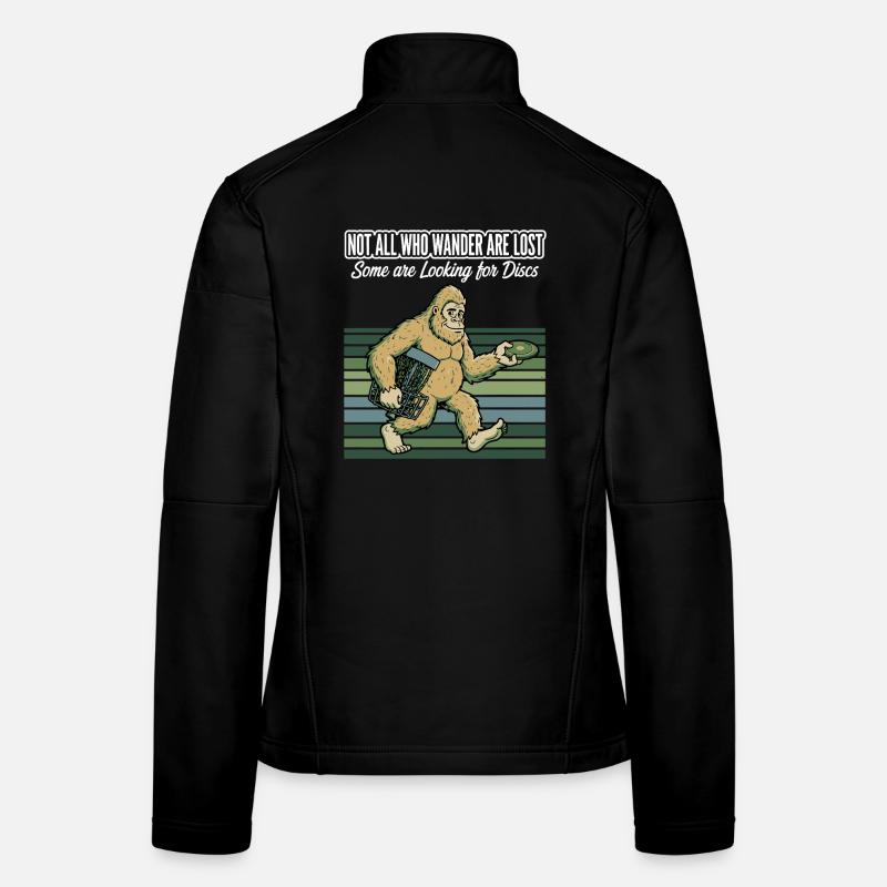 Disc Golf Not All Who Wander Are Lost Women's Softshell Jacket