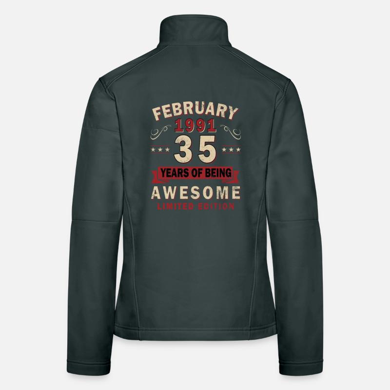 Februar 1991 - Geschenk Februar 1991 Frauen Softshelljacke
