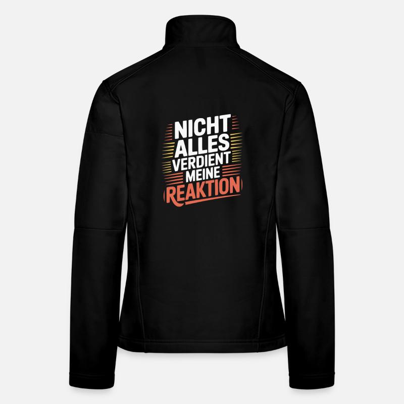 Peu importe. Aucune réaction. Veste en tissu softshell Femme