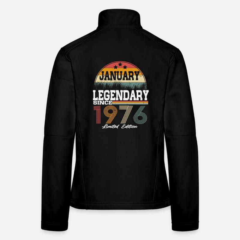 Legenden-wurden-im-Januar-1976-geboren Frauen Softshelljacke