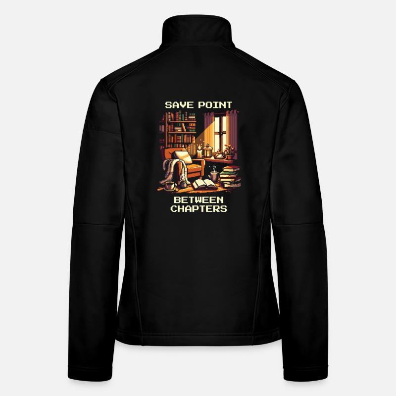 Point de sauvegarde entre les chapitres | Lecture, pause, lecture Veste en tissu softshell Femme