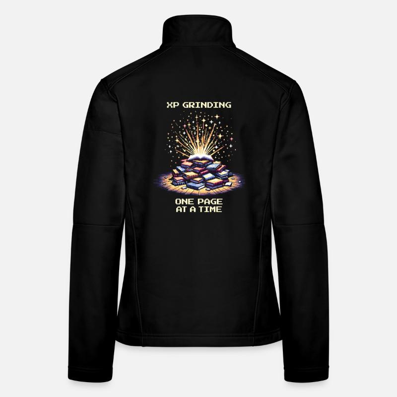 XP grinden | Seite für Seite Lesemotivation Frauen Softshelljacke