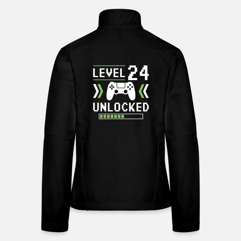 24. Geburtstag Level 24 unlocked Frauen Softshelljacke