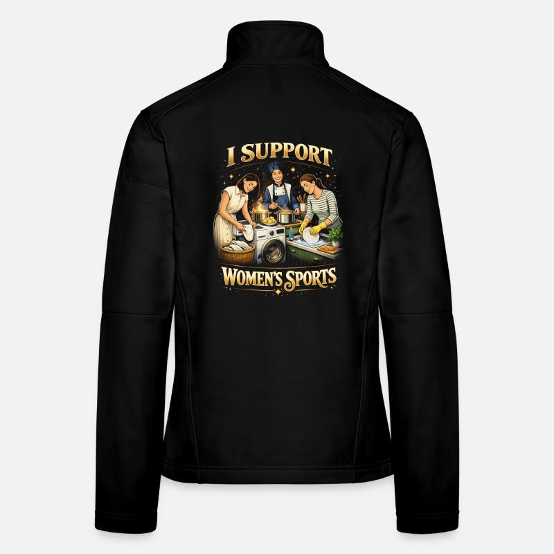 I Support Women's Sports Unwearable Bootleg Frauen Softshelljacke
