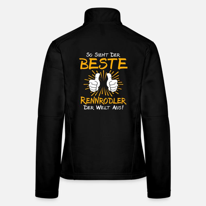 Rennrodler Geschenkidee Frauen Softshelljacke