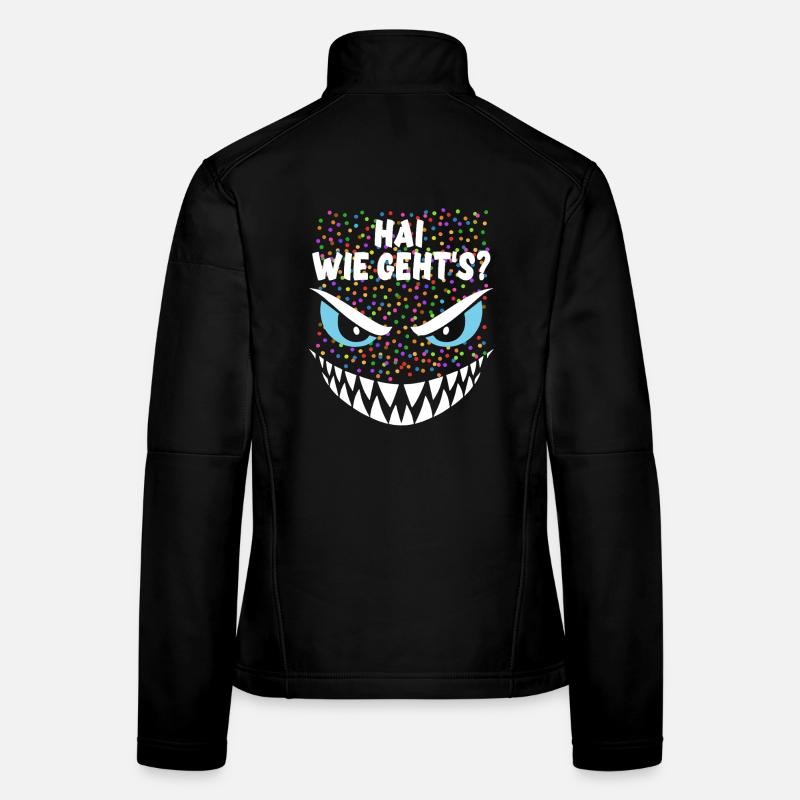 Hai, wie geht's? | Kostüm, Karneval, Verkleidung Frauen Softshelljacke