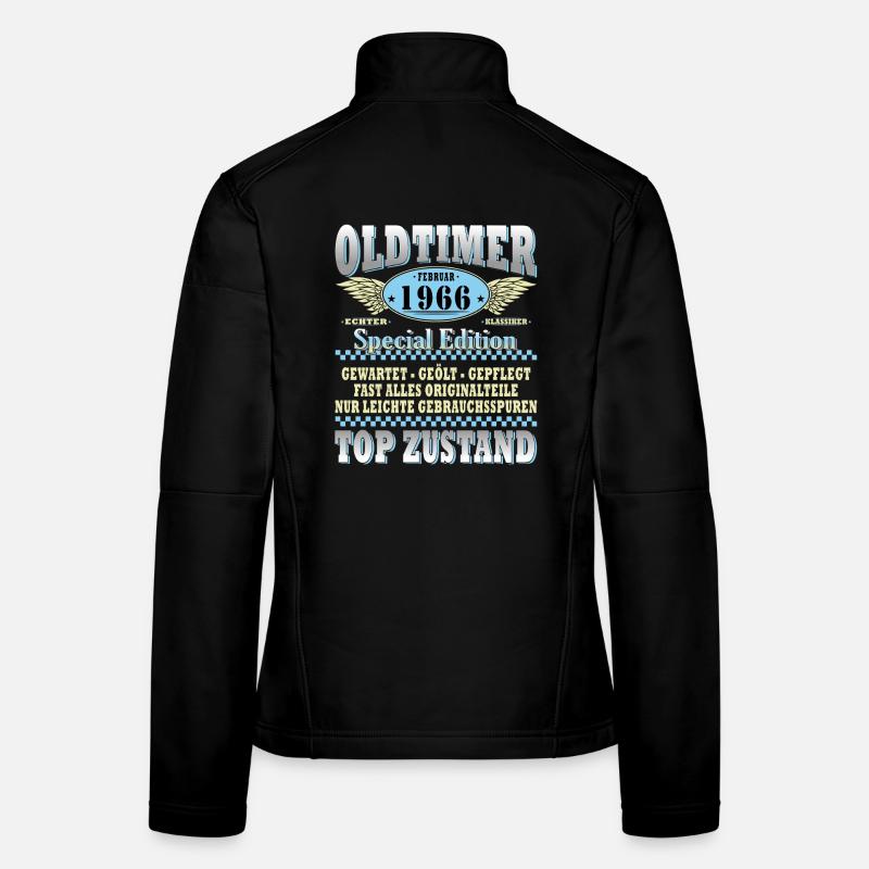 60e anniversaire voiture classique février 1966 Volume 66 Veste en tissu softshell Femme