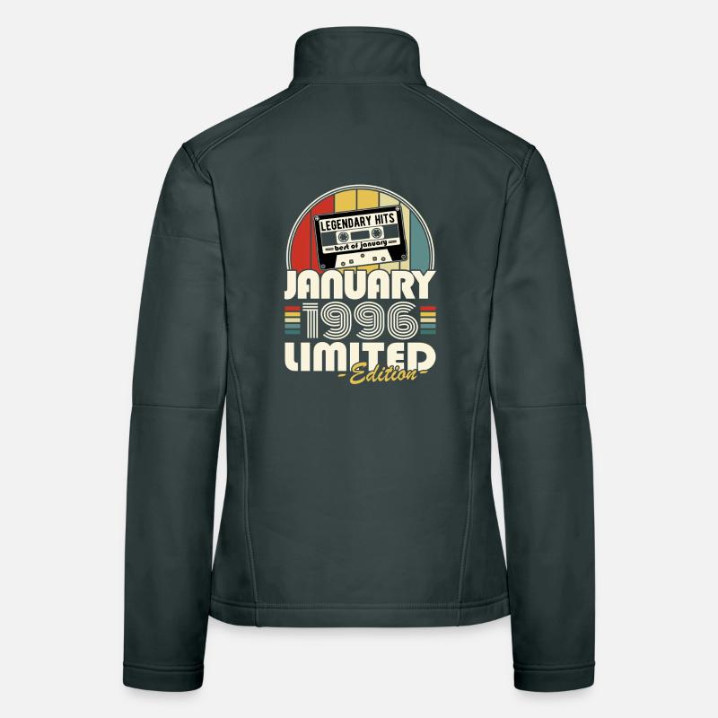 Retro-Geburtstagsgeschenk im Januar 1996 Frauen Softshelljacke