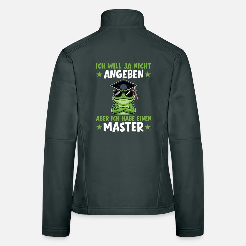 Examen de master réussi, remise des diplômes de grenouille terminée Veste en tissu softshell Femme