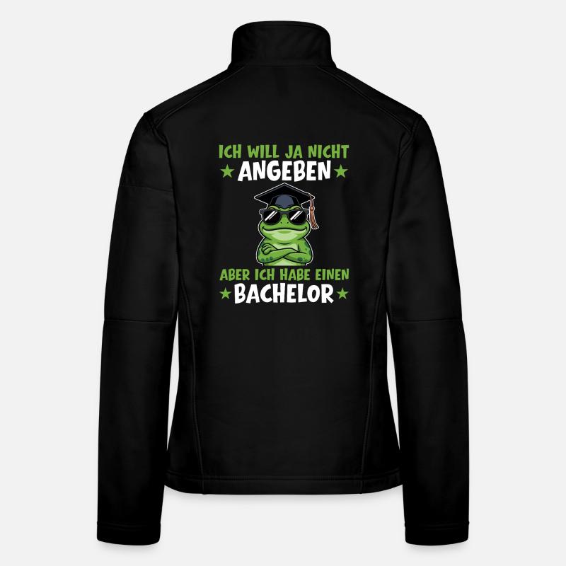 Bachelorprüfung bestanden Frosch Abschluss Frauen Softshelljacke