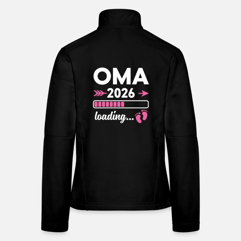 Oma 2026 Loading - Frauen Softshelljacke - Schwarz