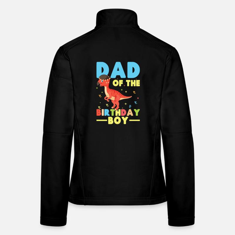 Pachycéphalosaure Papa Garçon d’anniversaire Veste en tissu softshell Femme