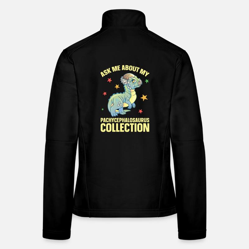 Dinosaure en peluche Pachycephalosaurus Veste en tissu softshell Femme