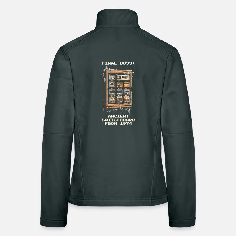 Endboss Control Cabinet 1974 | Retro Electrics Women's Softshell Jacket