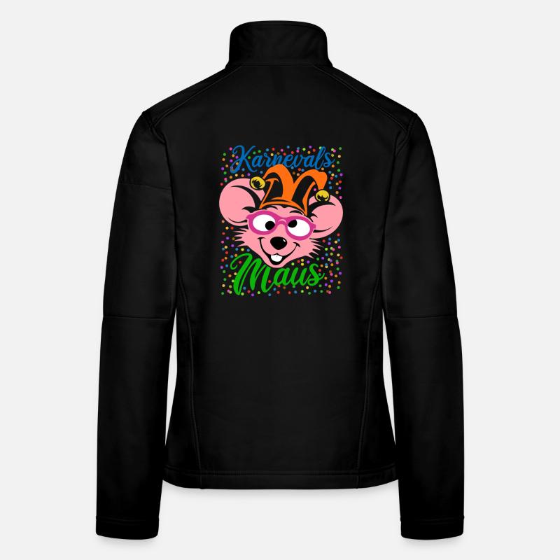 Souris de Carnaval | Déguisement de Big Face Veste en tissu softshell Femme