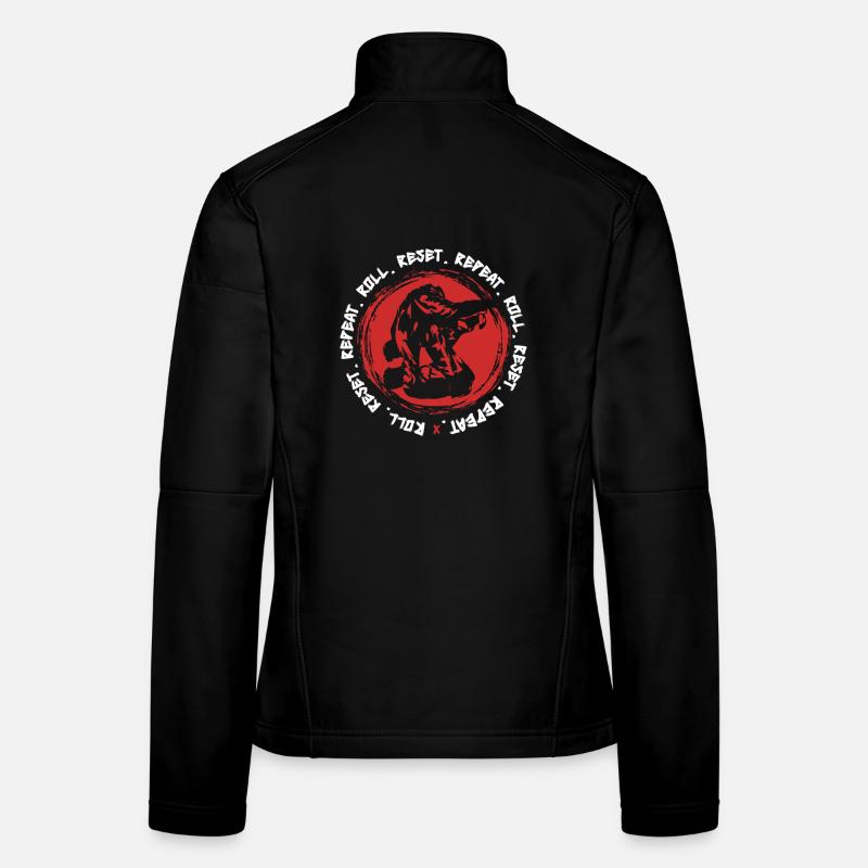 Judo Kampfsport Roll Reset Repeat Frauen Softshelljacke