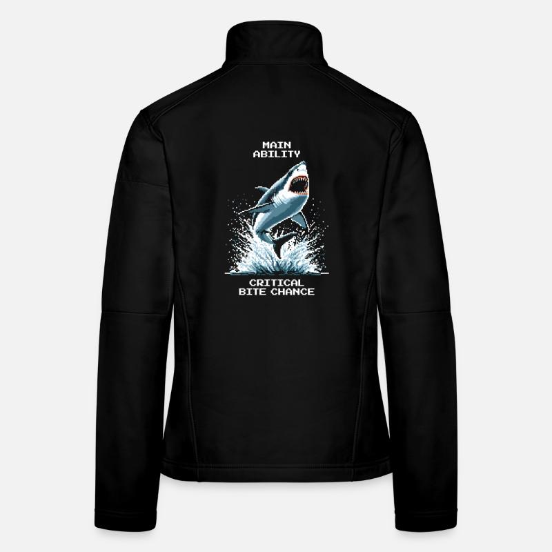 Capacité principale | Chance de morsure critique de requin Veste en tissu softshell Femme