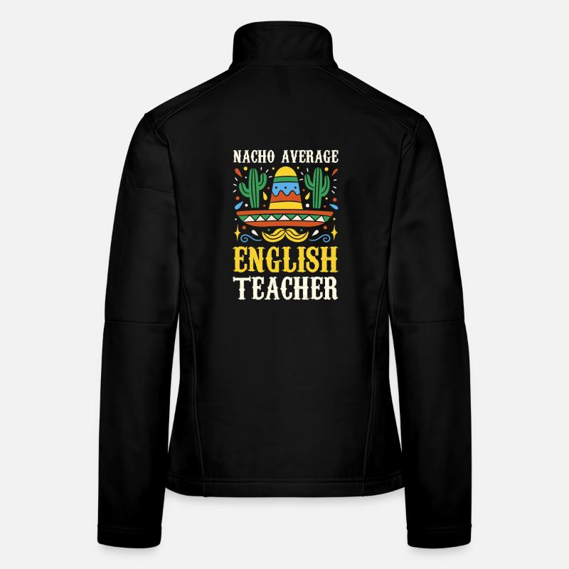 Nacho Professeur d’anglais moyen Veste en tissu softshell Femme