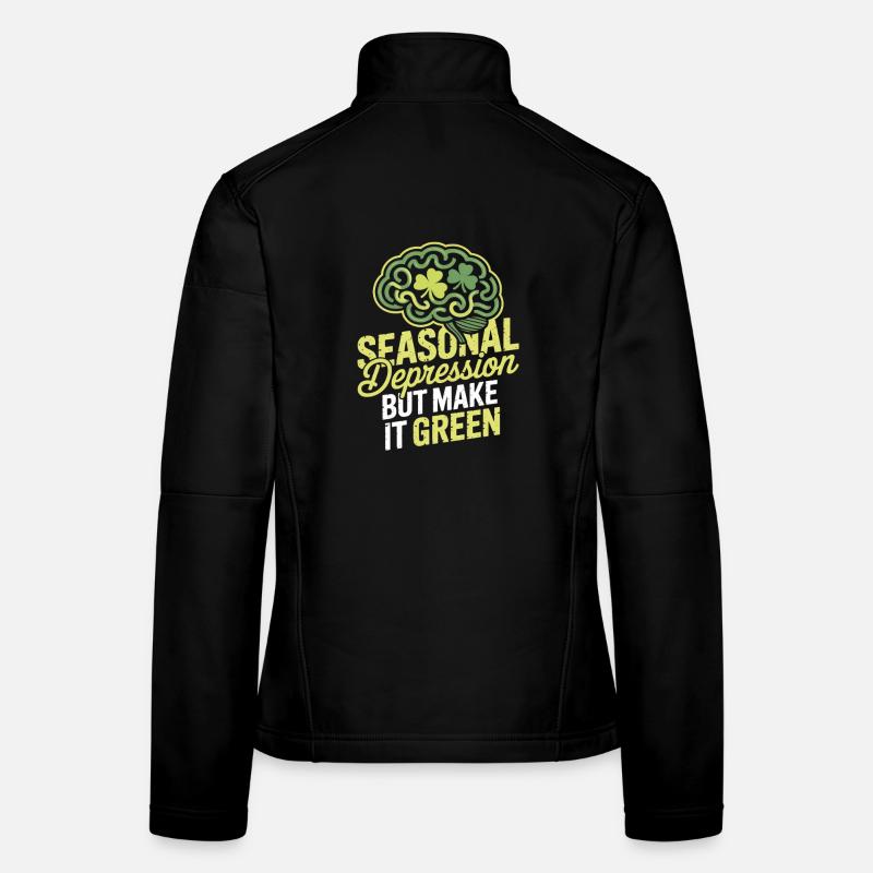 St Patricks Day Frauen Softshelljacke