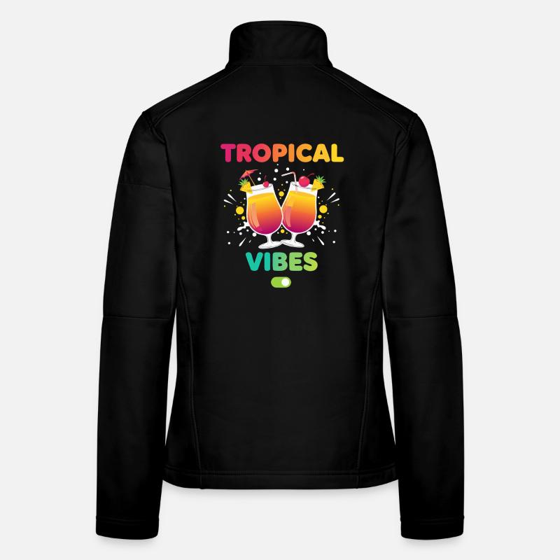 Tropical Vibes Urlaubsmodus Frauen Softshelljacke