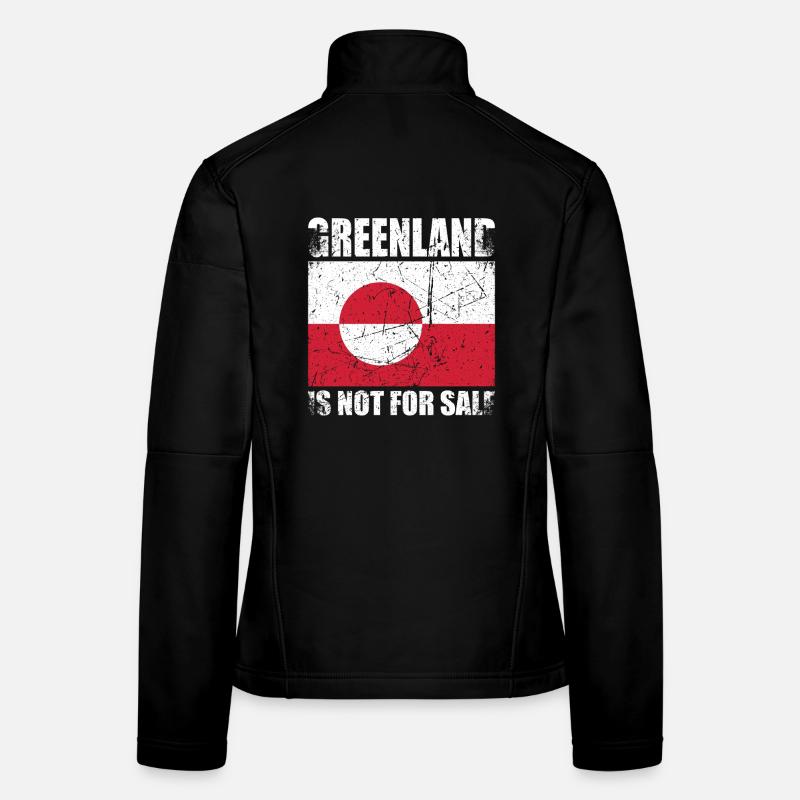 Le Groenland n’est pas à vendre Veste en tissu softshell Femme