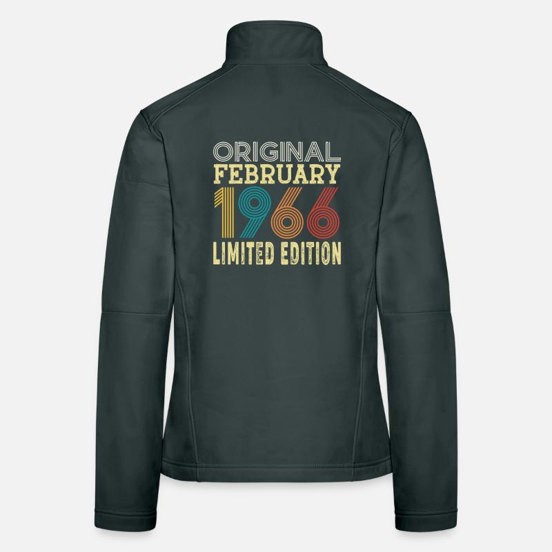 Original Février 1966 60 ans 60e Anniversaire  Veste en tissu softshell Femme