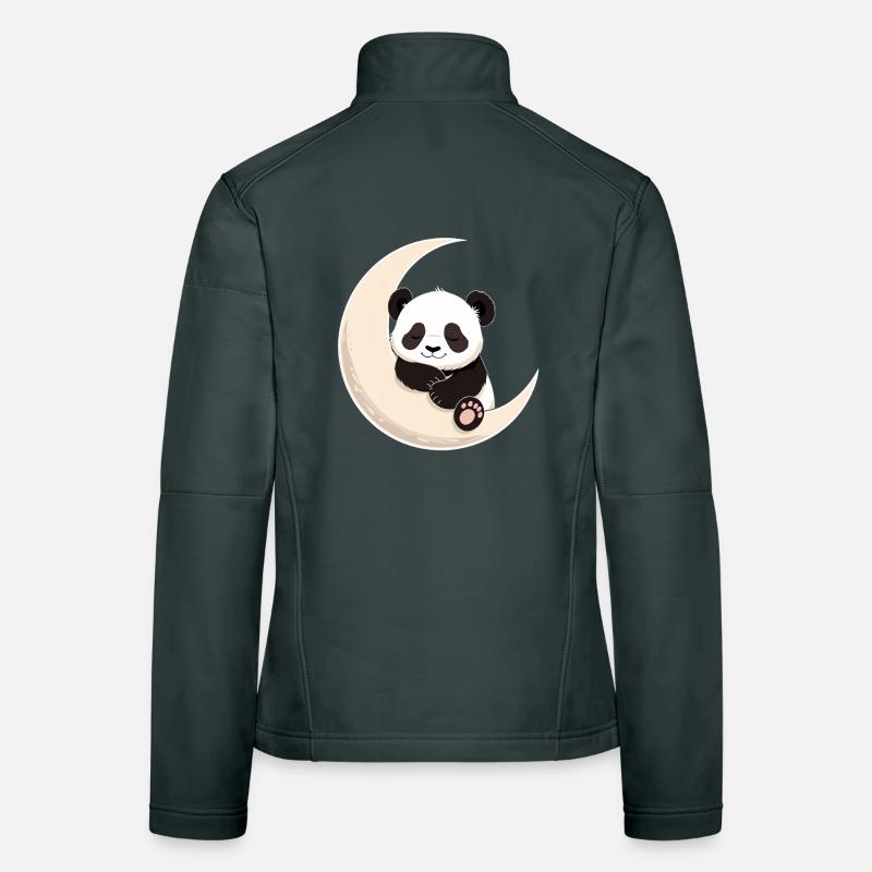 Panda Moon Cuddles Women's Softshell Jacket