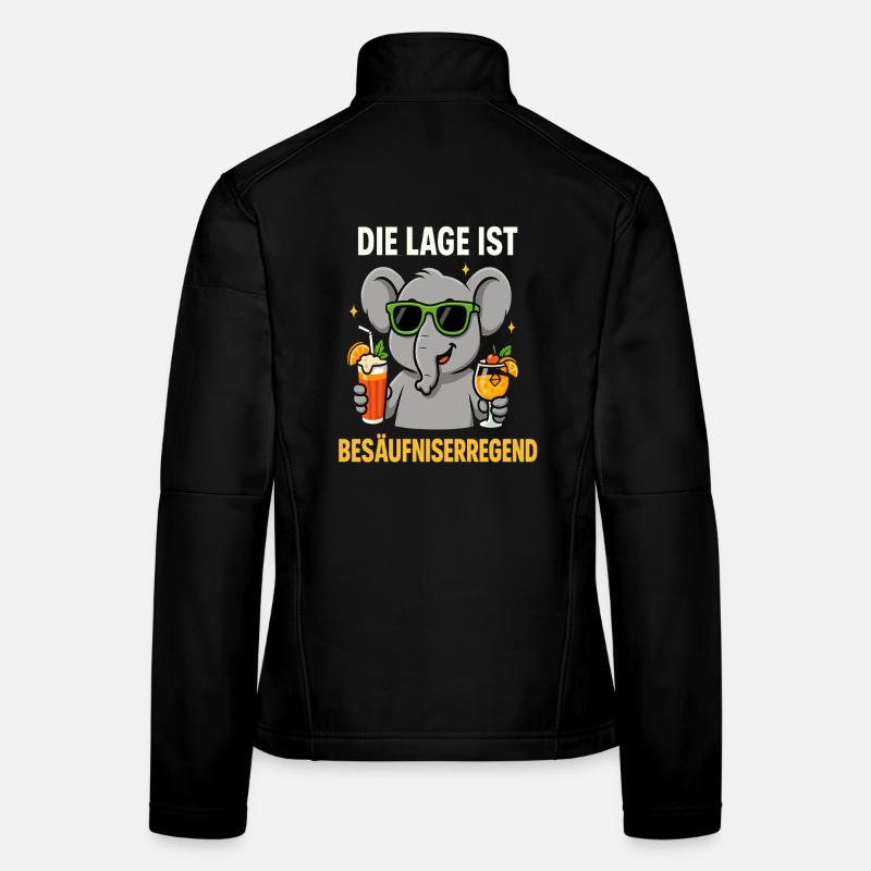 Die Lage ist besäufniserregend Frauen Softshelljacke