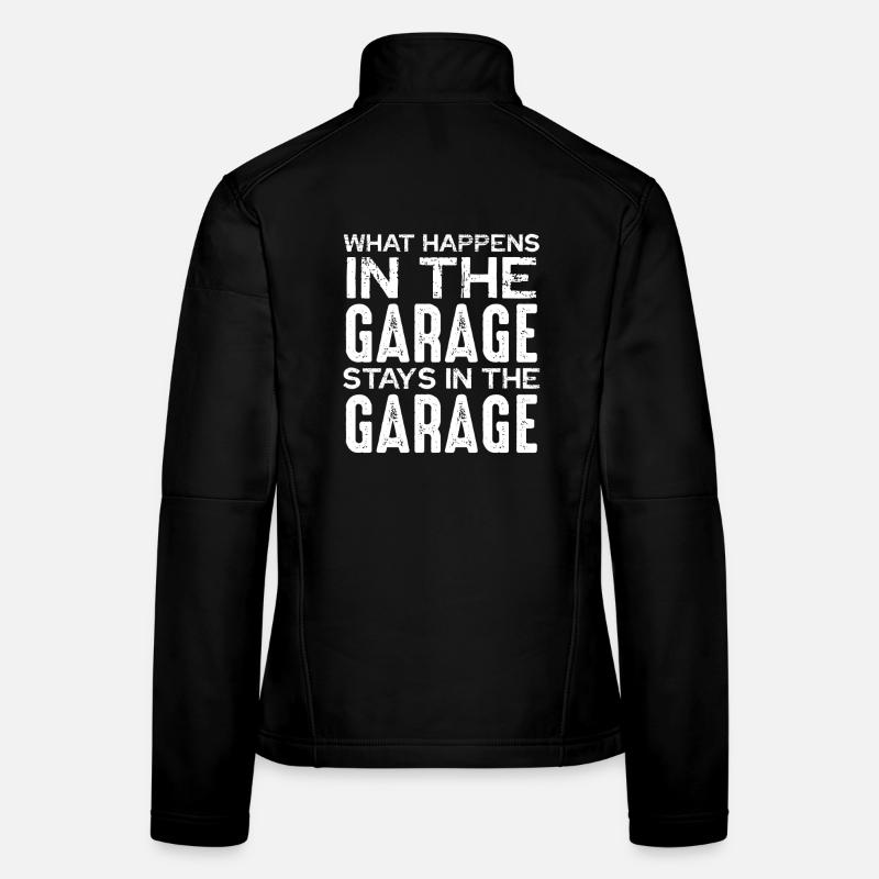 Garage Spruch Was Bleibt Frauen Softshelljacke