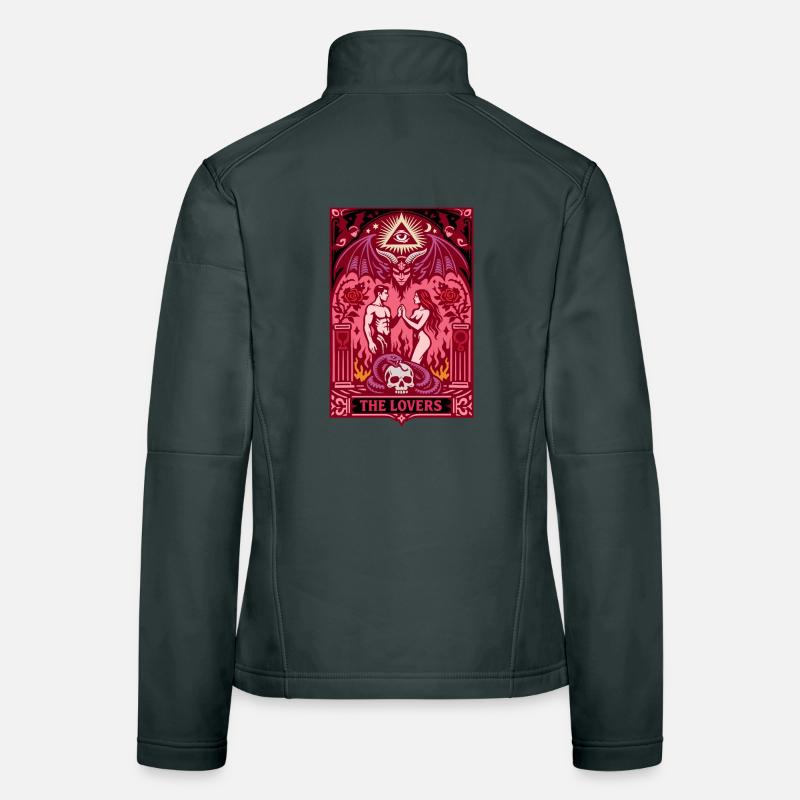 Die Liebenden | Tarot Gothic | Valentins Tag Frauen Softshelljacke