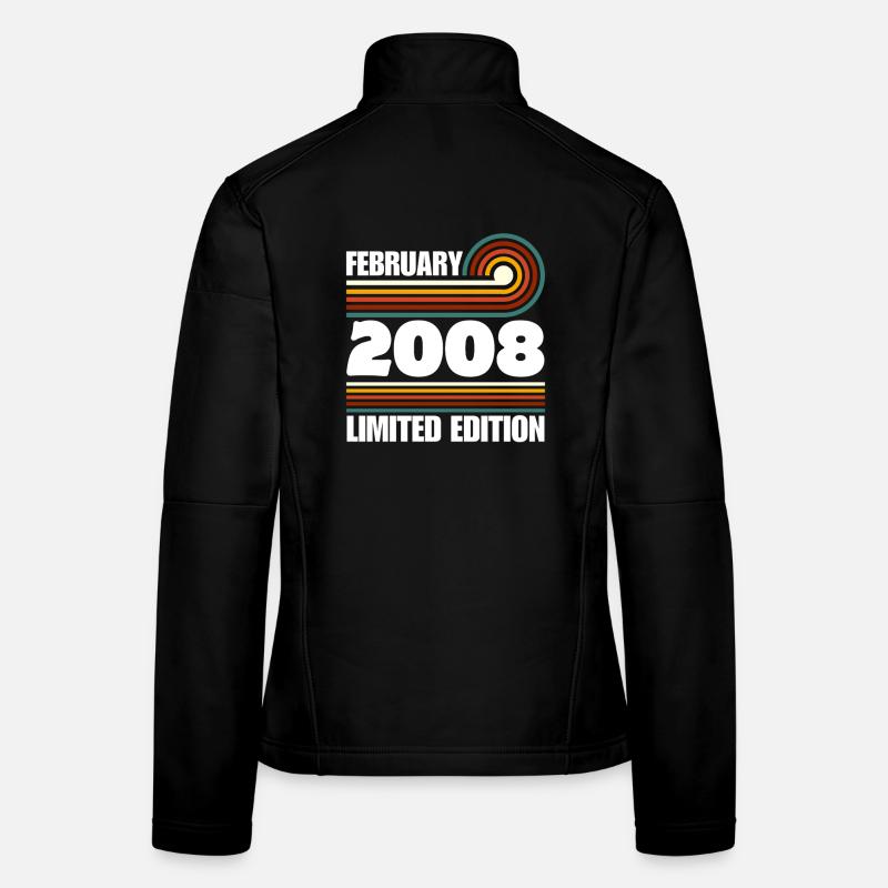 Limited Edition 2008 18. Geburtstag Geschenk - Frauen Softshelljacke - Schwarz