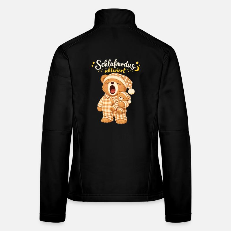 Sleep Shirt Sleeping Pajamas Teddy Bear Sleep Mode Women's Softshell Jacket