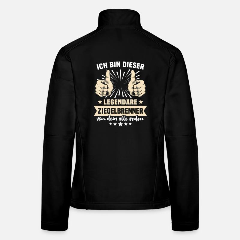Dictons du Brick Burner Veste en tissu softshell Femme