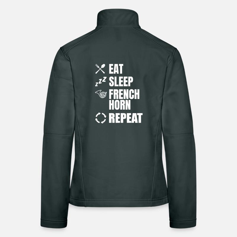 Mange Dorme, cor français, répéter Veste en tissu softshell Femme
