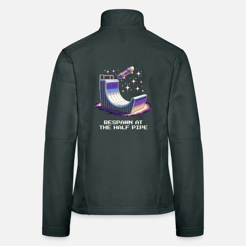 Réapparition au Halfpipe | Skateboard Veste en tissu softshell Femme