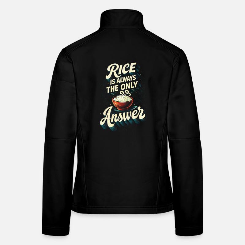 Asia Asian Rice Is Always The Only Answer Women's Softshell Jacket